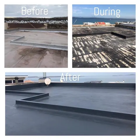 Flat roof replacement — Grace General Construction