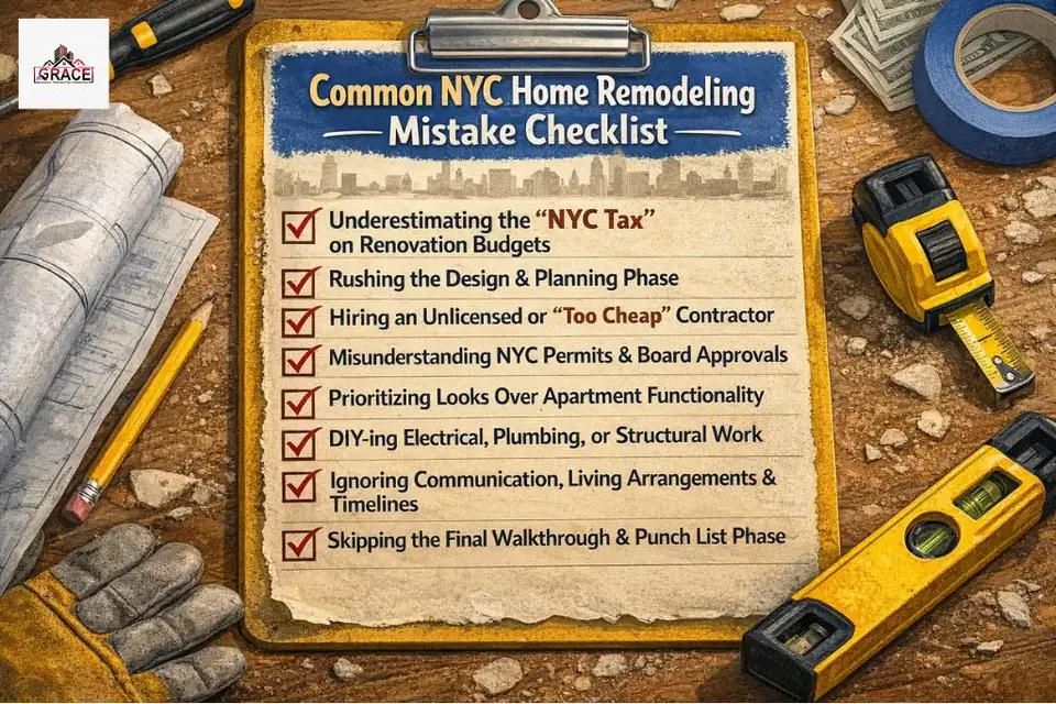 Common NYC Home Remodeling Mistakes Checklist